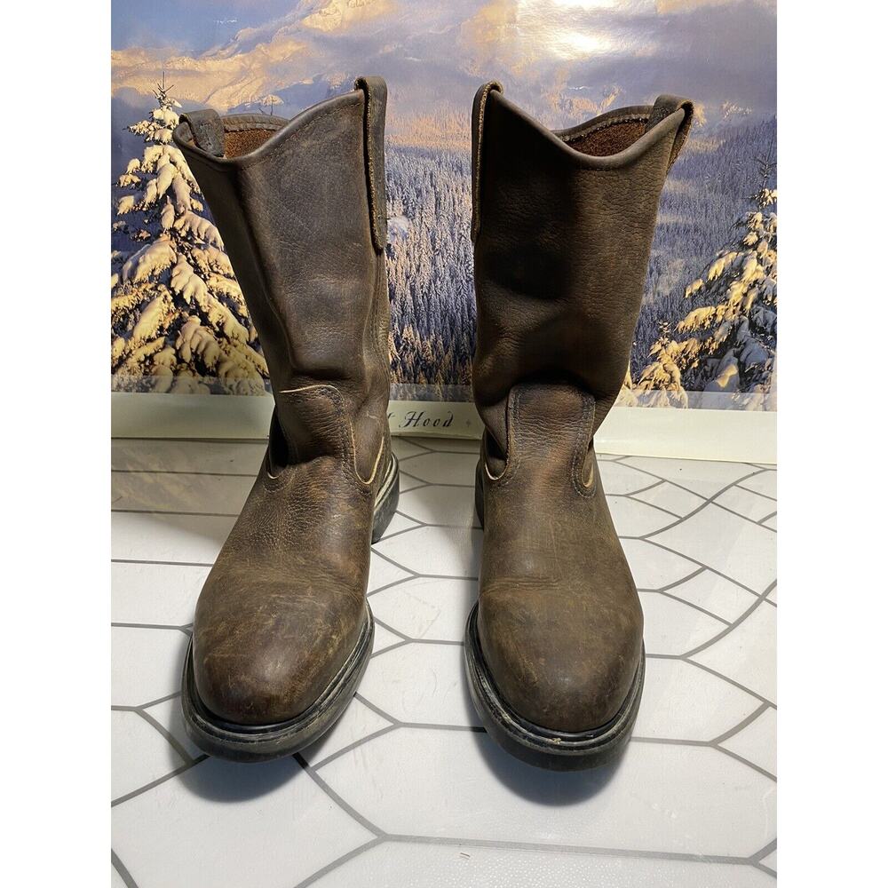 Red Wing Pecos Work Boots Sz 8 D Saddle Brown 1159 Made USA